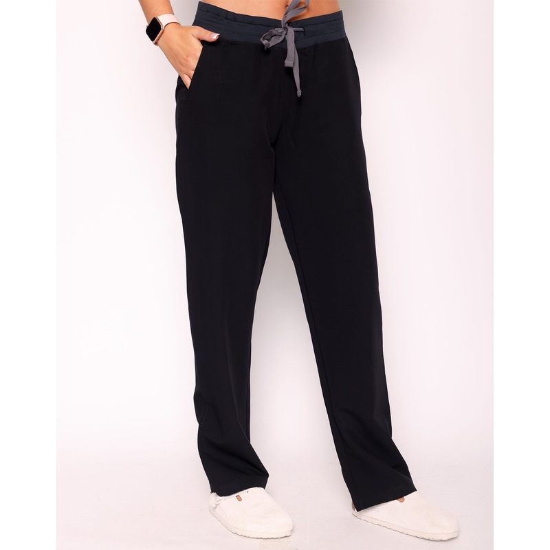 Arlo Straight Leg Scrub Bottoms – Black