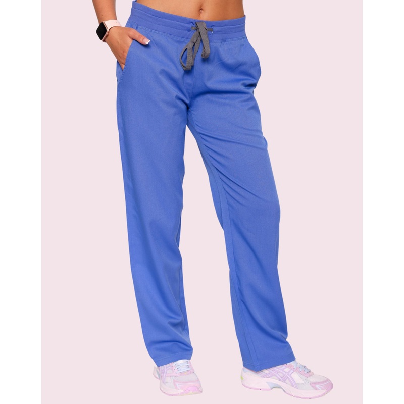 Arlo Straight Leg Scrub Bottoms – Ciel Blue