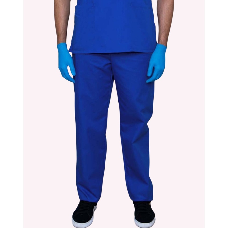 Mawson Cobalt Blue Unisex Drawstring Scrub Trousers (Polycotton)