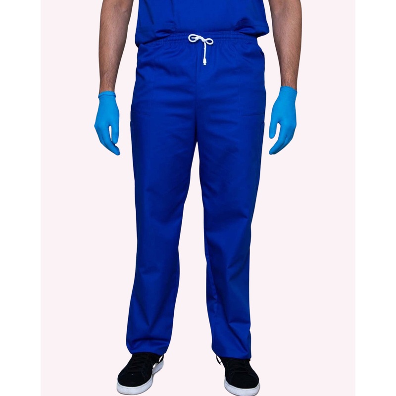 Mawson Electric Blue Unisex Drawstring Scrub Trousers