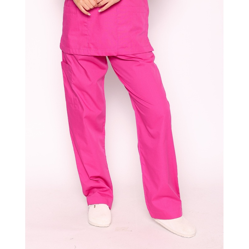 Newbury Unisex Drawstring Scrub Trousers – Classic Pink