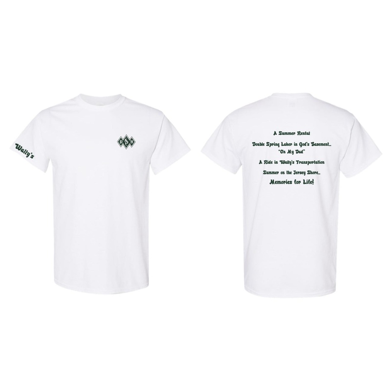 Wally’s TShirt White with Green