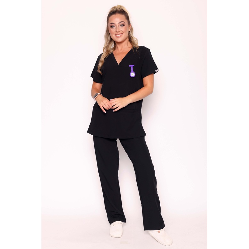 Ari & Arlo Simki Scrub Set – Black