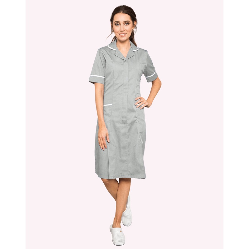 Hartford Classic Healthcare Dress – Grey / White