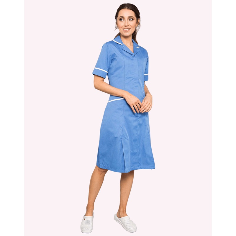 Hartford Classic Healthcare Dress – Hospital Blue / White
