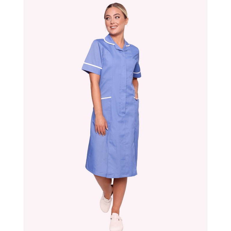 Hartford Classic Healthcare Dress – Metro Blue / White