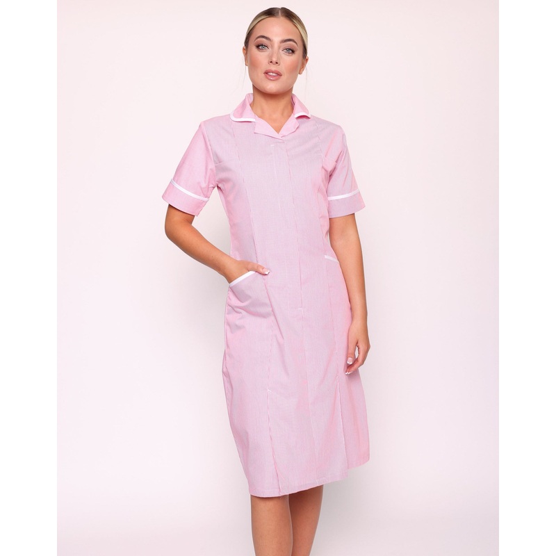 Hartford Classic Healthcare Dress – Pink / White Stripe
