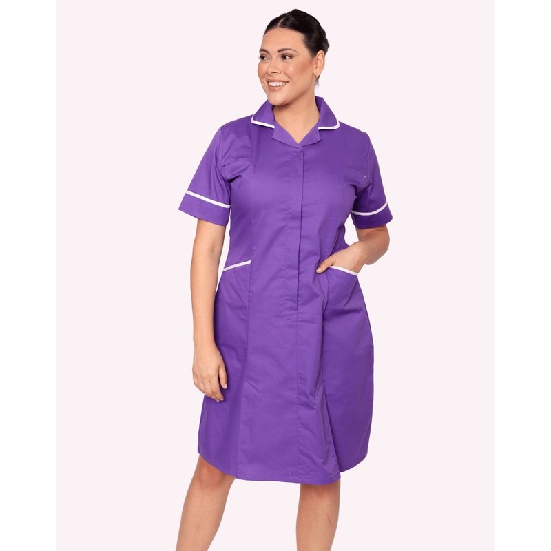 Hartford Classic Healthcare Dress – Purple / White