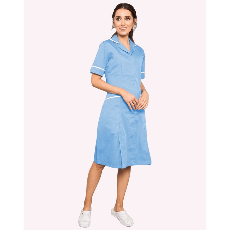Hartford Classic Healthcare Dress – Sky Blue / White