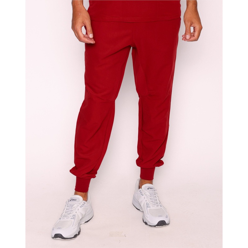 Maxwell Scrub Joggers – Burgundy