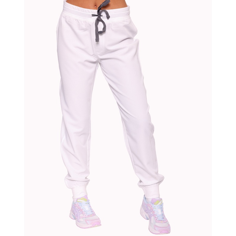 Neo Scrub Joggers – White
