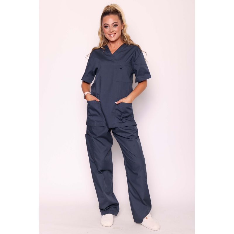 Sandringham & Newbury Scrub Set – Charcoal Grey