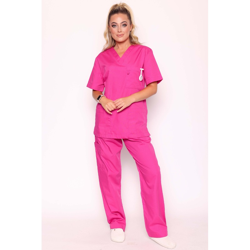 Sandringham & Newbury Scrub Set – Classic Pink