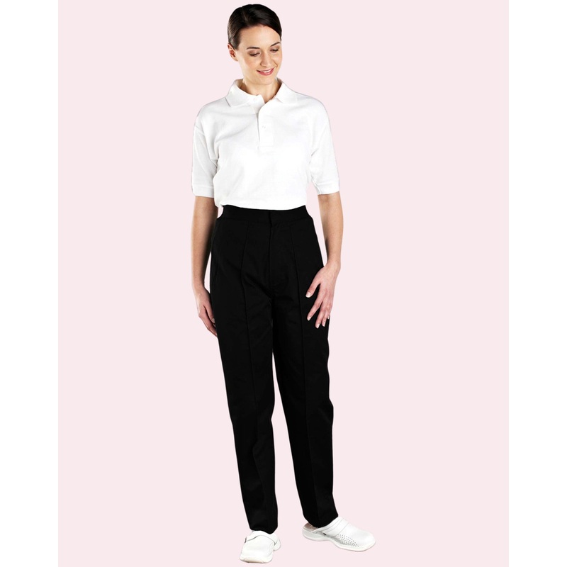 Women’s Back Elasticated Trousers – Black