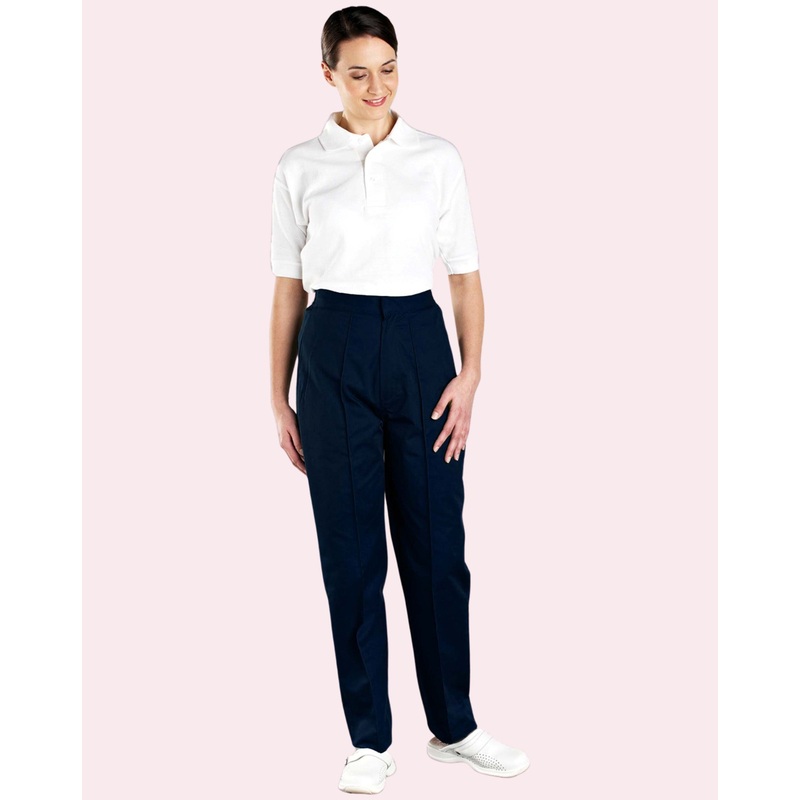 Women’s Back Elasticated Trousers – Navy