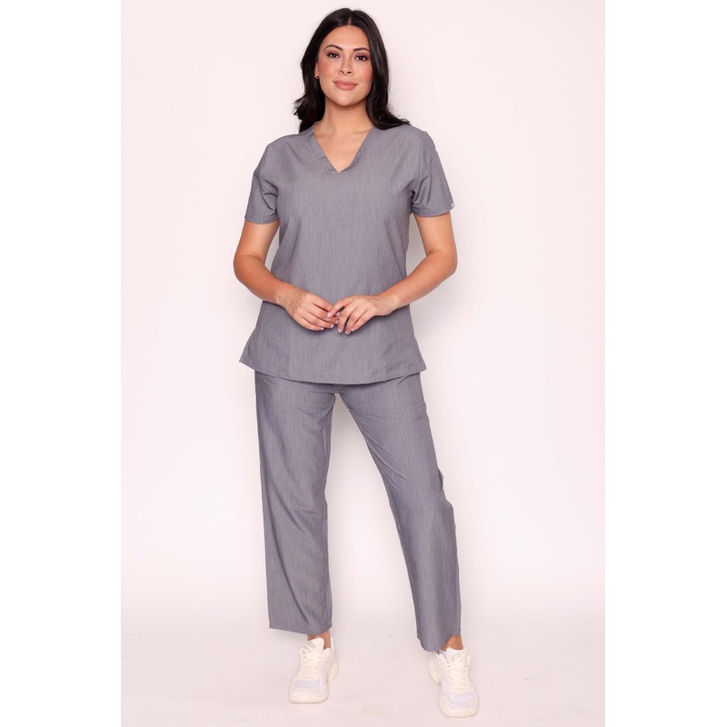 Ari & Arlo Simki Scrub Set – Charcoal Grey