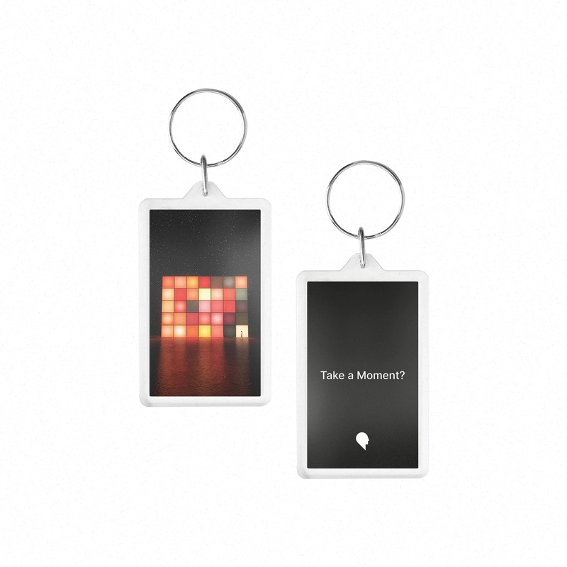 Cubes Moment Acrylic Keychain