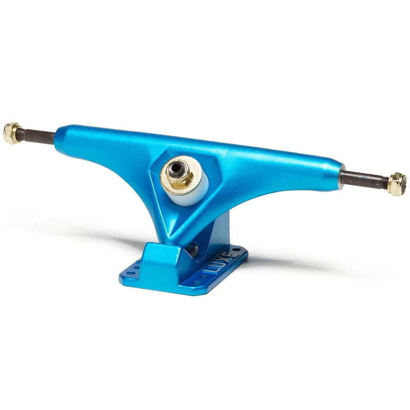 Luxe Lite 180mm Hollow Kingpin Longboard Trucks – Satin Blue