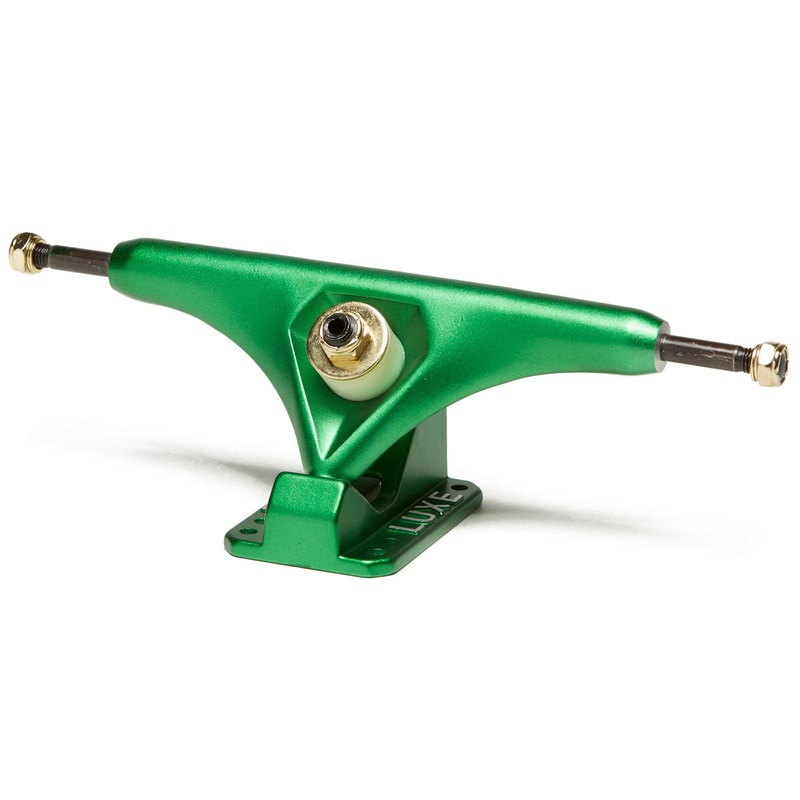 Luxe Lite 180mm Hollow Kingpin Longboard Trucks – Satin Green