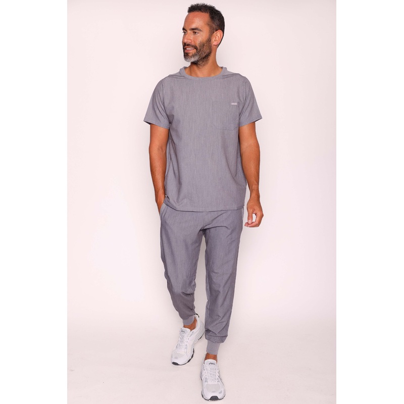 Miles & Maxwell Simki Scrub Set – Charcoal Grey