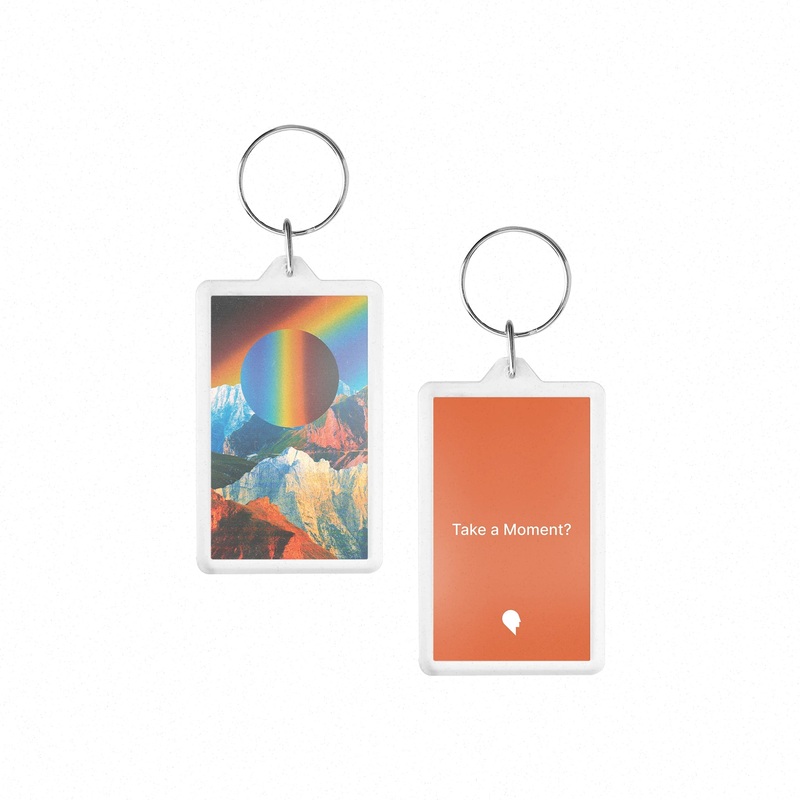 Mountain Colors Moment Acrylic Keychain