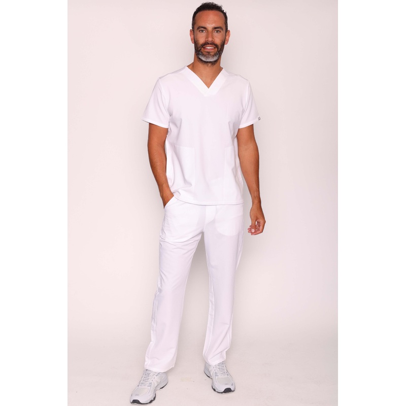 Oscar & Otto Simki Scrub Set – White