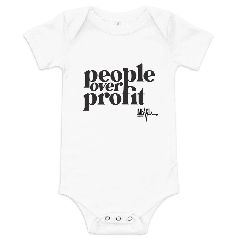 People Over Profit — Baby short sleeve one piece