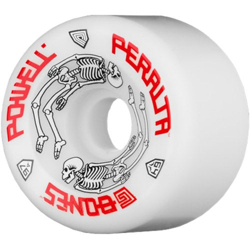 Powell-Peralta G Bones 97A Skateboard Wheels – White – 64mm