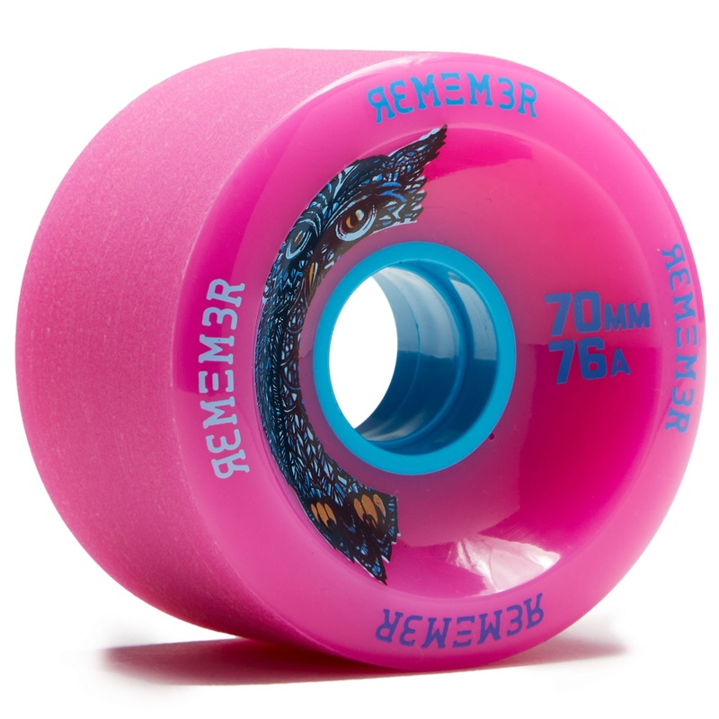 Remember Hoot Slide 76a Longboard Wheels – Pink – 70mm