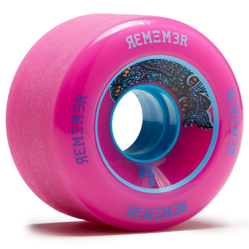 Remember Lil’ Hoots 76a Longboard Wheels – Pink – 65mm