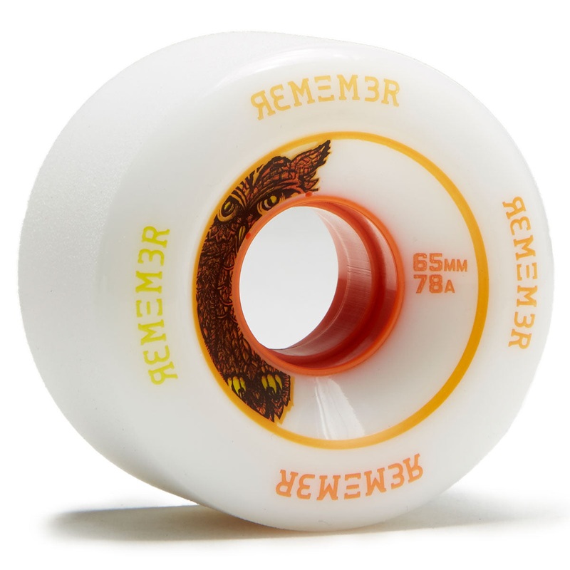 Remember Lil’ Hoots 78a Longboard Wheels – White – 65mm