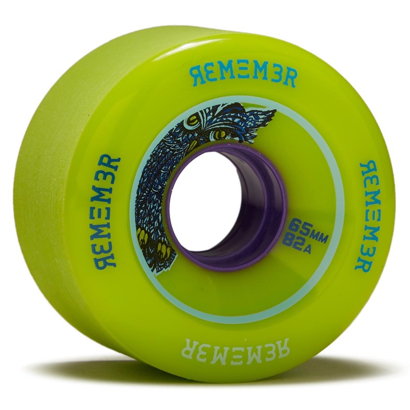 Remember Lil’ Hoots 82a Longboard Wheels – Lime – 65mm