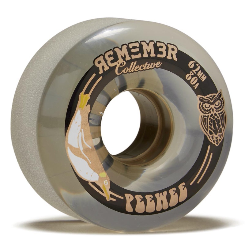 Remember Peewee 80a Longboard Wheels – Translucent – 62mm