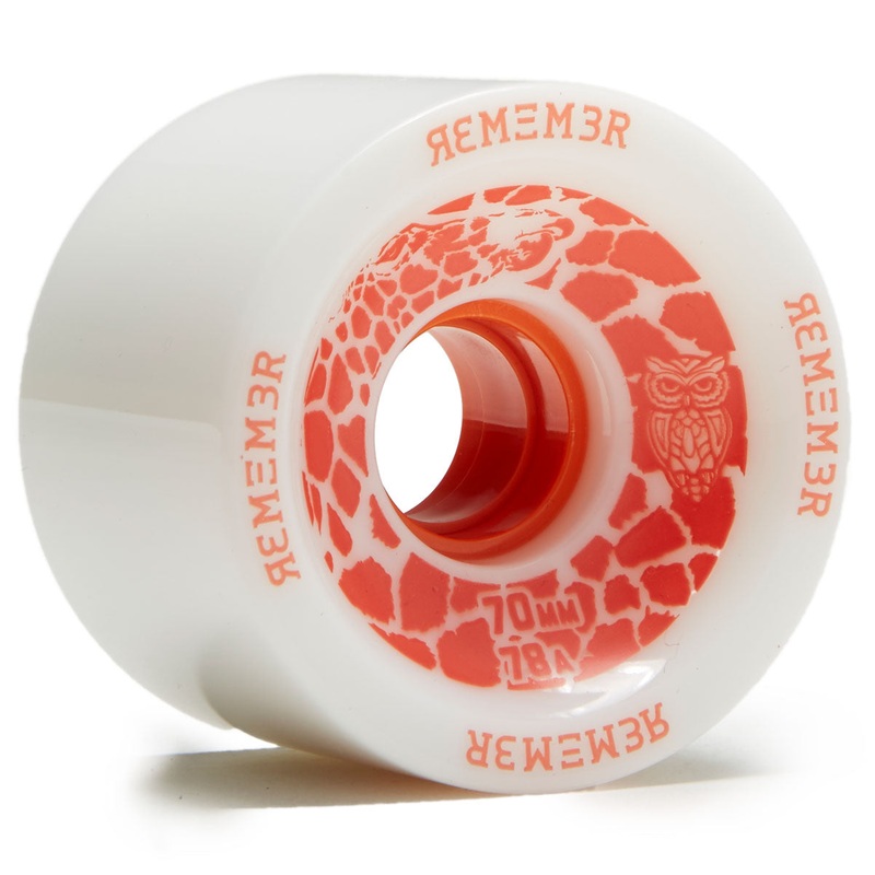 Remember Savannah Slamma 78a Longboard Wheels – White – 70mm