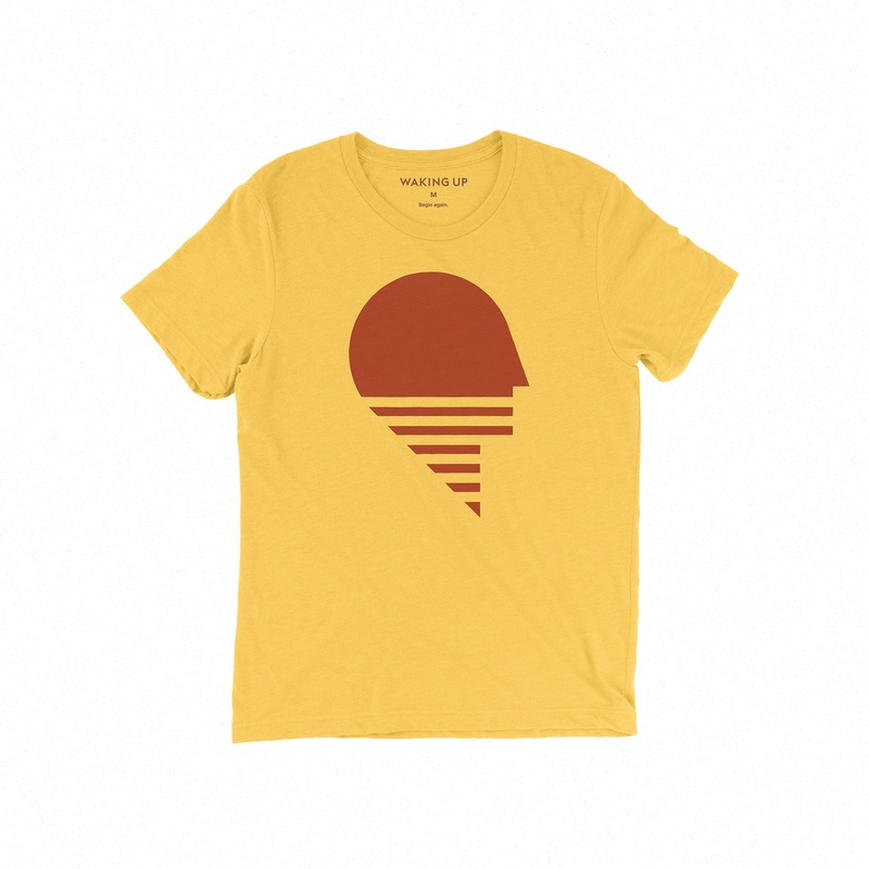 Stripe Head T-Shirt – Yellow Gold