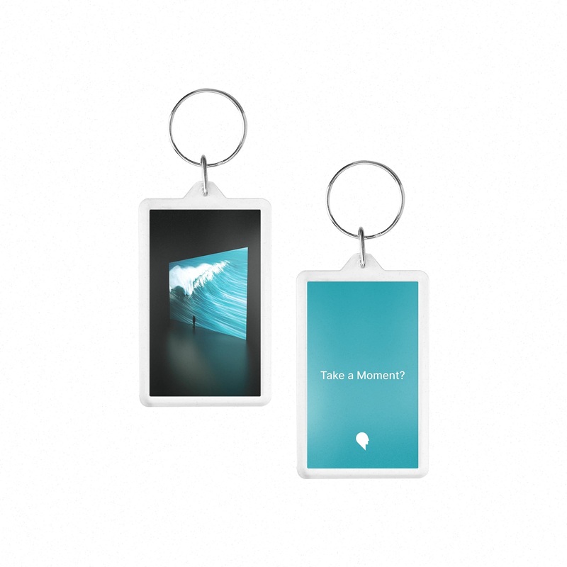 Wave Wall Moment Acrylic Keychain