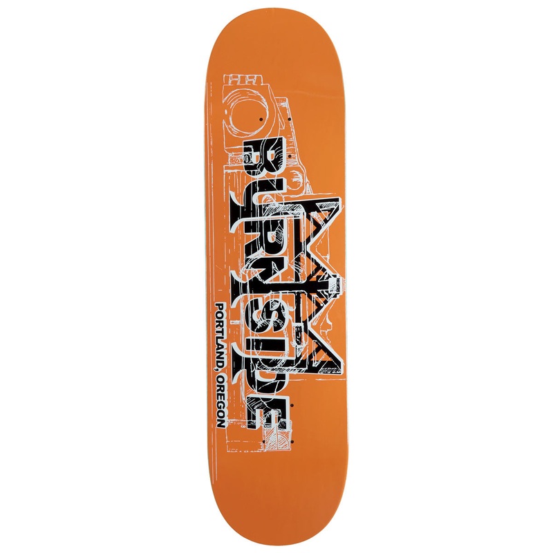 Burnside Bridge Skateboard Deck – Orange – 8.50