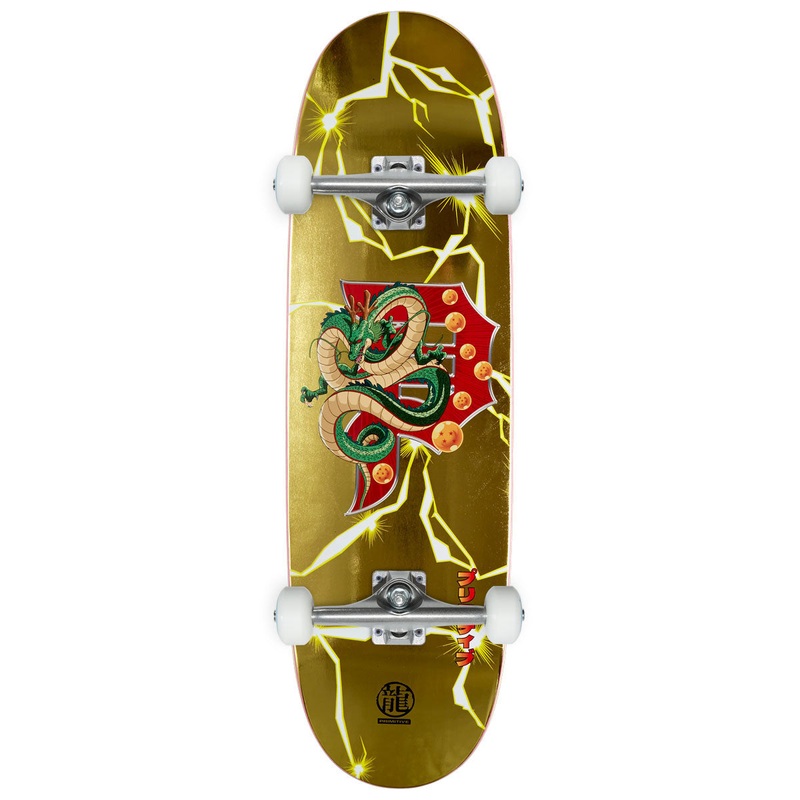 Primitive x Dragon Ball Z Shenron Dirty P Egg Skateboard Complete – Gold – 9.125