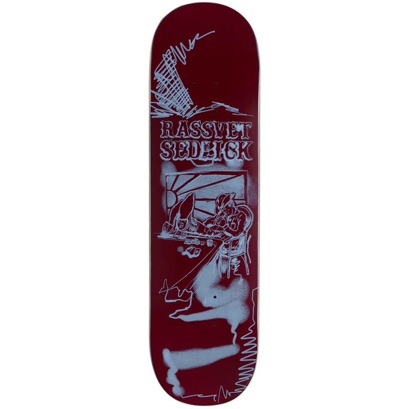 Rassvet Cambryan Sedlick Pro Skateboard Deck – Dark Red – 8.50