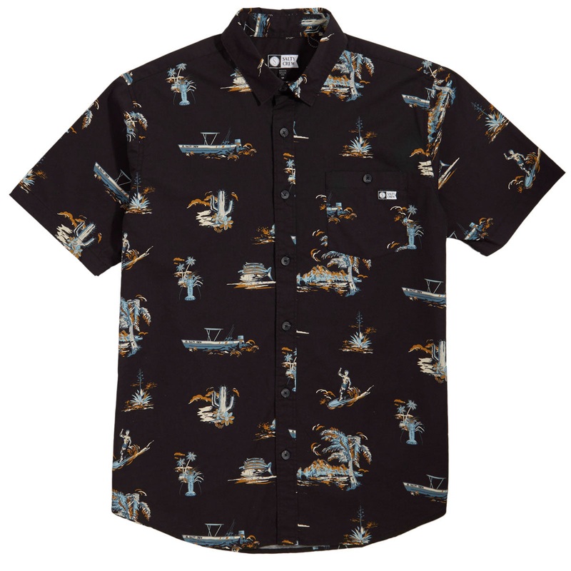 Salty Crew Pescador Shirt – Vintage Black