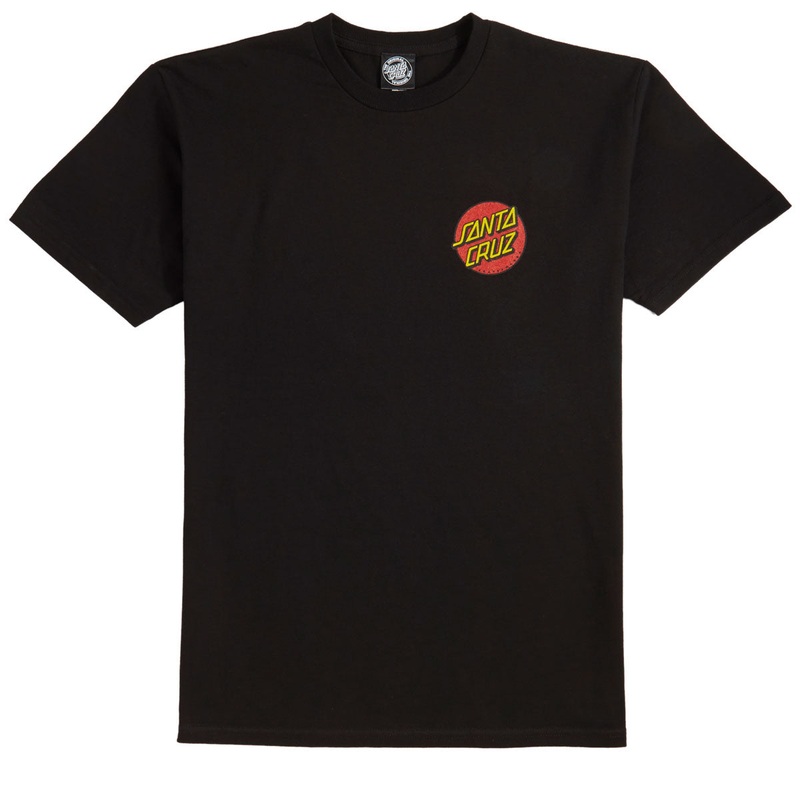 Santa Cruz Classic Dot Chest T-Shirt – Black