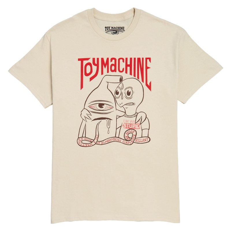 Toy Machine I’m With Stupid T-Shirt – Sand