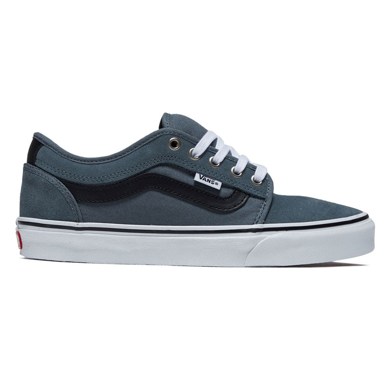 Vans Skate Chukka Low Sidestripe Shoes – Black/Slate Blue