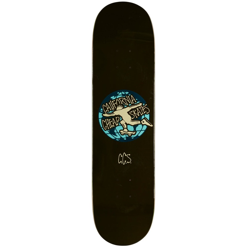 CCS Globe Skateboard Deck – Black – 7.75