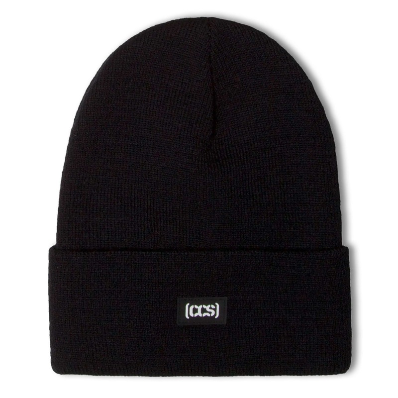CCS Rubber Logo Patch Beanie – Black