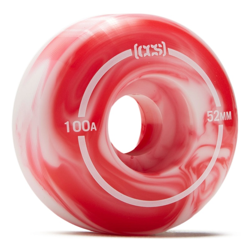 CCS Swirl Skateboard Wheels – Pink – 52mm