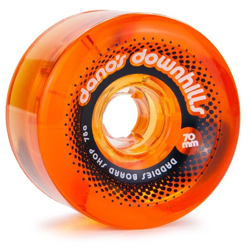 Dano’s Downhills Longboard Wheels 70mm – 78a Amber