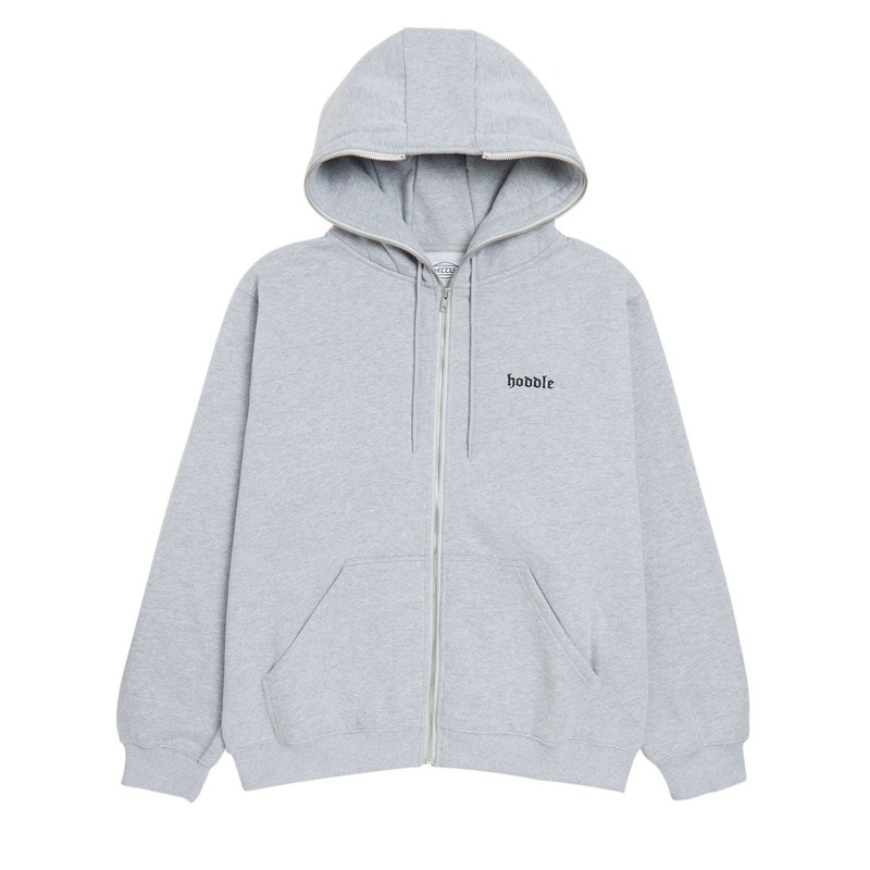Hoddle Full Zip Hoodie – Grey