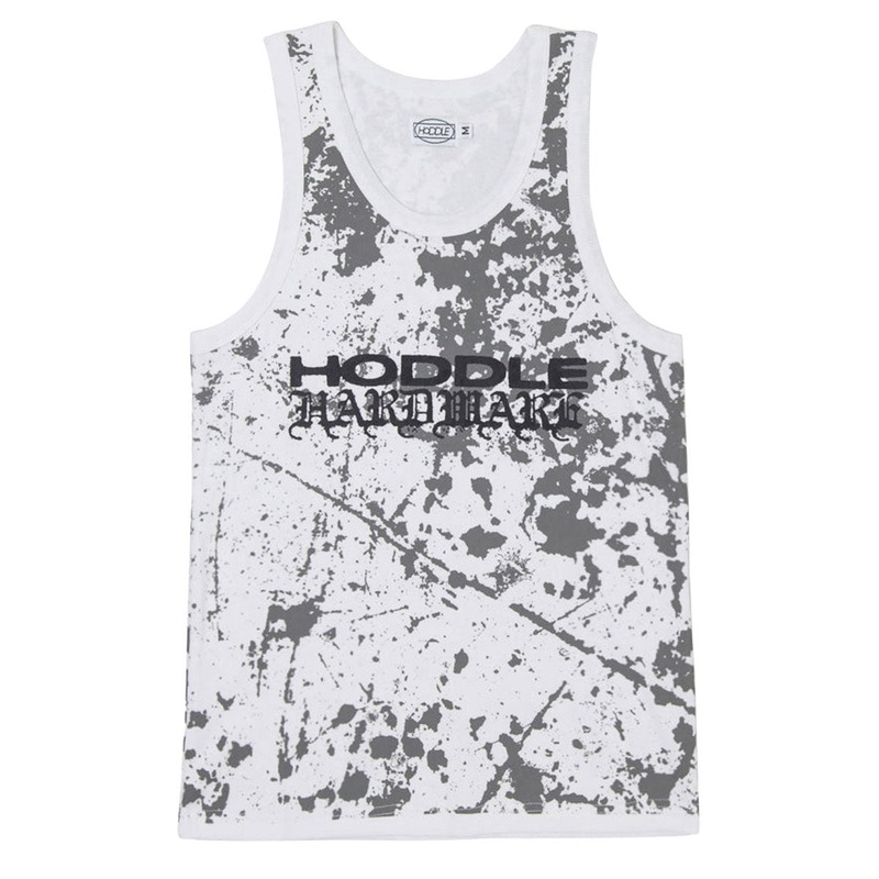 Hoddle Hardware Ribbed Tank Top – White Paint