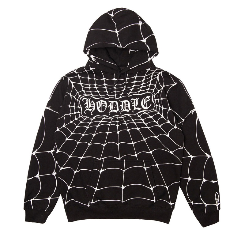 Hoddle Web Hoodie – Black